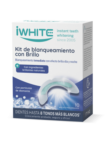 IWHITE KIT BLANQUEAMIENTO CON BRILLO 10 MOLDES Inicio y  - IWHITE