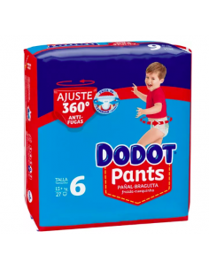 DODOT PANTS INFANTIL T-6 (+15KG) 27 U Pañales y toallitas y Higiene bebé - DODOT
