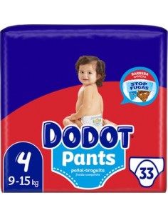 DODOT PANTS INFANTIL T-4 (9-15 KG) 33 U Pañales y toallitas y Higiene bebé - DODOT