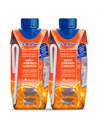 BIORALSUERO NARANJA 2 BRICK 330 ML Salud y Inicio - BI ORALSUERO