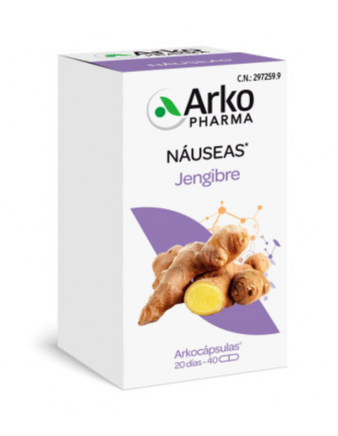 ARKOCAPSULAS JENGIBRE 40 CAPSULAS Salud y Inicio - ARKOPHARMA