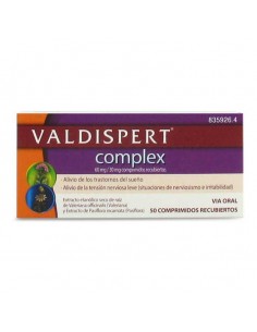 VALDISPERT COMPLEX 50 COMPRIMIDOS Insomnio y Ansiedad y Medicamentos - VEMEDIA PHARMA HISPANIA