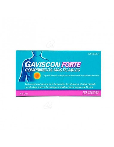 GAVISCON FORTE 32 COMPRIMIDOS MASTICABLES