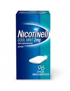 NICOTINELL COOL MINT 2 MG 96 CHICLES MEDICAMENTO Deshabituacion tabaquica y Medicamentos - NOVARTIS