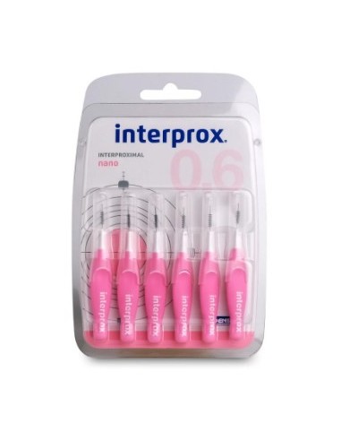 INTERPROX NANO 0.6 6 UNIDADAES Cepillos y Higiene Bucal
