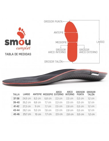 SMOU COMPLET FASCITIS ESPOLON T43/44 Plantillas y Ortopedia - SMOU