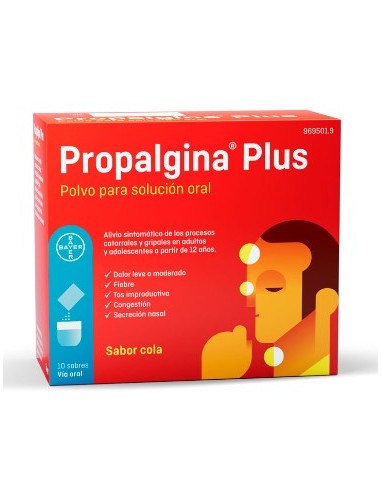 PROPALGINA PLUS 10 SOBRES Resfriados y Resfriado, tos y Gripe - BAYER