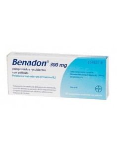 BENADON 300 MG 20 COMPRIMIDOS Vitaminas y Minerales y Medicamentos - BAYER