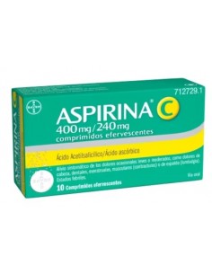 ASPIRINA C 20 COMPRIMIDOS EFERVESCENTES Analgesicos y Analgésico y Antiinflamatorio - BAYER