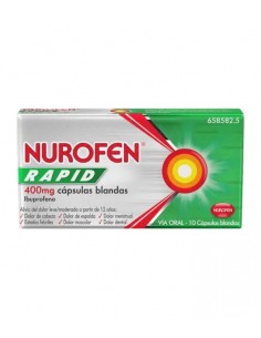 NUROFEN RAPID 400 MG 10 CAPSULAS BLANDAS Antiimflamatorios y Analgésico y Antiinflamatorio - RECKITT