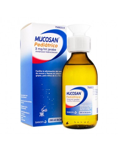 MUCOSAN PEDIATRICO 3 MG-ML JARABE 200 ML Tos y mucosidad y Resfriado, tos y Gripe - BOEHRINGER