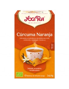 YOGI TEA CURCUMA NARANJA INFUSION 17 BOLSITAS Complementos alimenticios y Dietetica - YOGI TEA