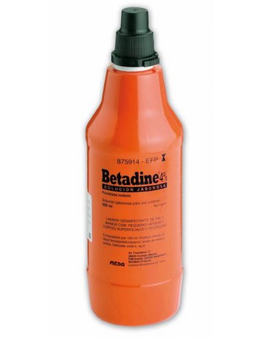 BETADINE 4p SOLUCION TOPICA JABONOSA 500 ML Antisépticos y Desinfectantes y Medicamentos - MEDA PHARMA