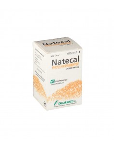 NATECAL 1500 MG (600 MG CA) 60 COMPRIMIDOS MASTICABLES Vitaminas y Minerales y Medicamentos - ITALFARMACO