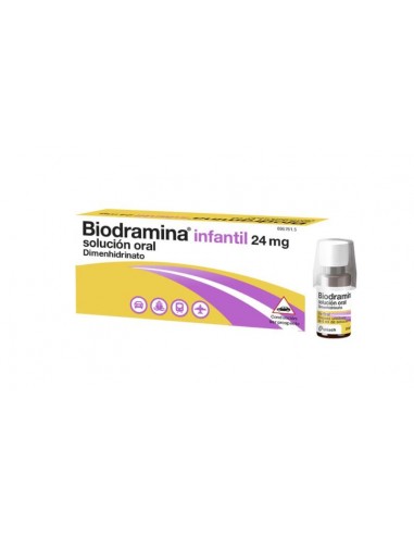 BIODRAMINA INFANTIL 24 MG SOLUCION ORAL 5 MONODOSIS Mareo y Sistema Circulatorio - 