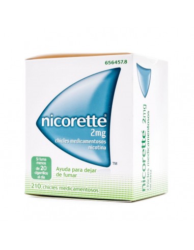 NICORETTE 2 MG 210 CHICLES