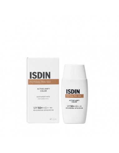 ISDIN FOTO ULTRA 100 ACTIVE UNIFY COLOR FUSION FLUID SPF50+ 50ML Solares y Cosmética - ISDIN