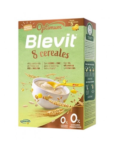 BLEVIT OPTIMUM 8 CEREALES 250 GR Papillas y galletas y Alimentacion del bebe - 