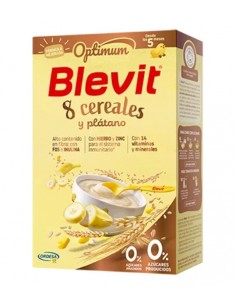BLEVIT OPTIMUM 8 CERERALES PLATANO 250G Papillas y galletas y Alimentacion del bebe - BLEMIL Y BLEVIT