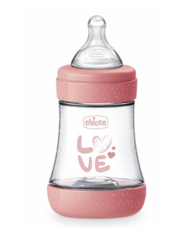 CHICCO PERFECT BIBERON SILICONA ROSA 0+M 150ML Bebé y mamá y Inicio - CHICCO