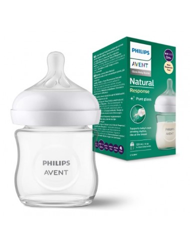 AVENT BIBERON NATURAL CRISTAL RESPONSE 120ML 0M