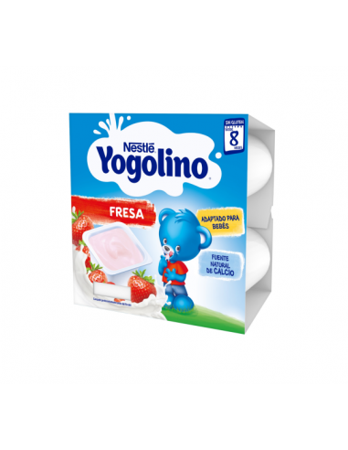 NESTLE YOGOLINO SABOR FRESA 4 X100G Pouchs y Alimentacion del bebe - NESTLE ESPAÑA