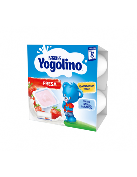 NESTLE YOGOLINO SABOR FRESA 4 X100G Pouchs y Alimentacion del bebe - NESTLE ESPAÑA