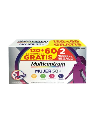 MULTICENTRUM MUJER 50+ 120+60 COMPRIMIDOS Dietetica y Inicio - PFIZER