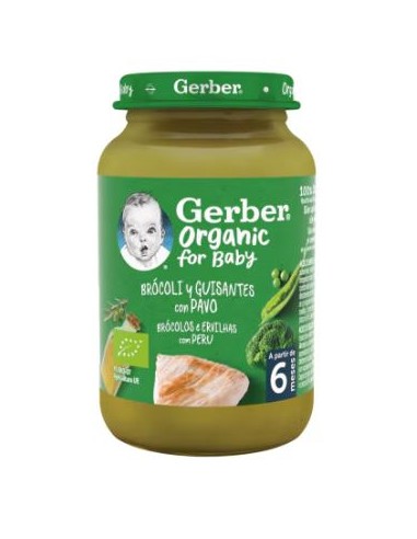GERBER TARRITO ORGANIC BROCOLI GUISA Y PAVO 190G Inicio y  - NESTLE ESPAÑA