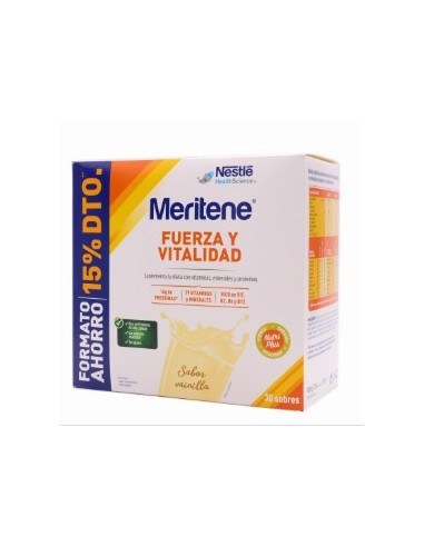 MERITENE VAINILLA 30 SOBRES Energía y Vitaminas - MERITENE