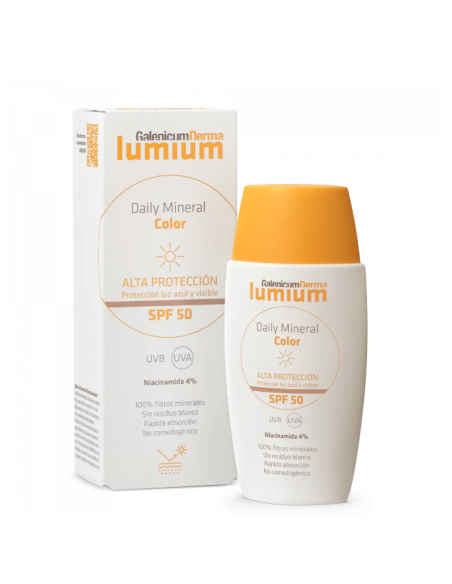 GALENICUM LUMIUM MINERAL COLOR SPF50 50ML Solar facial y Solares - GalenicumDerma