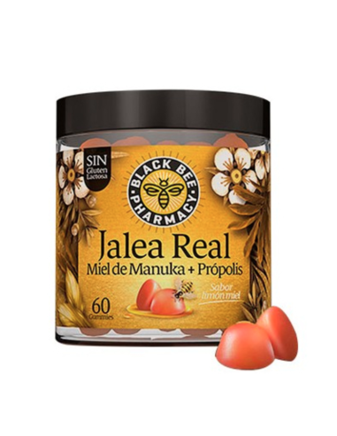 BLACK BEE JALEA REAL 60 GUMMIES SABOR LIMON-MIEL Jaleas y Vitaminas - BLACK BEE