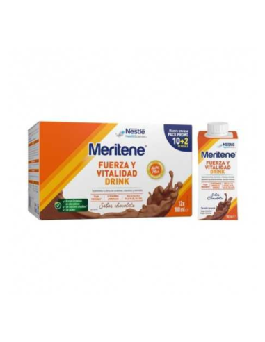 MERITENE DRINK PACK CHOCOLATE 10+2 U 180ML Inicio y  -