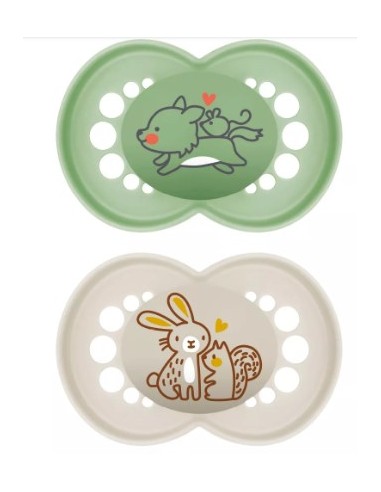 MAM ORIGINAL PURE CHUPETE SILICONA NEUTRO +16M 2 UNIDADES Inicio y  -