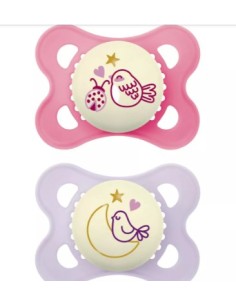 copy of MAM CHUPETE SILICONA ORIGINAL NIGHT NIÑA 2-6M 2UDS Bebé y mamá y Inicio - MAM