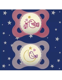 copy of MAM CHUPETE SILICONA ORIGINAL NIGHT NIÑA 2-6M 2UDS Bebé y mamá y Inicio - MAM 2