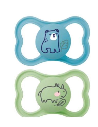 MAM CHUPETE SILICONA AIR NIÑO +6M 2U Chupetes y Accesorios del bebe - MAM