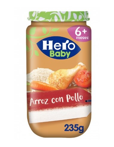 HERO BABY ARROZ CON POLLO 1 TARRO 235 G Inicio y  - HERO BABY PEDIALAC