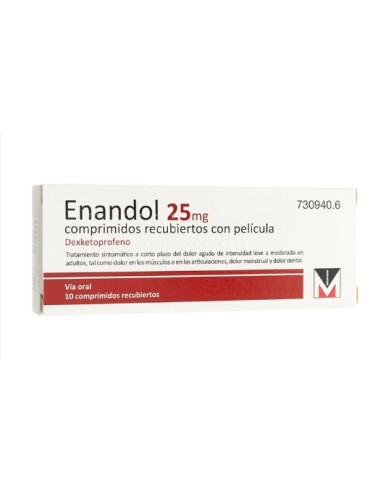 ENANDOL 25 MG 10 COMPRIMIDOS Medicamentos y Inicio - 