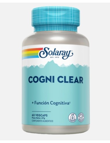 SOLARAY COGNI CLEAR 60 VEGCAPS Circulación cerebral y Salud circulatoria - SOLARAY