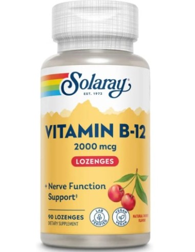 SOLARAY VITAMINA B-12 2000 MCG 90 COMP Vitaminas y Dietetica - 
