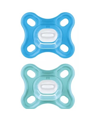 MAM CHUPETE SILICONA CONFORT AZUL 0-3M 2UDS
