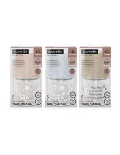 SUAVINEX BIBERON VIDRIO WONDERLAND SILICONA FISIOLOGICO+0M 120ML 2