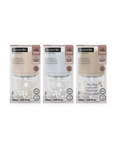 SUAVINEX BIBERON SX PRO VIDRIO WONDERLAND SILICONA +0M 120ML Bebé y mamá y Inicio - SUAVINEX