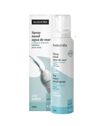 SUAVINEX SPRAY NASAL ISOTONICO +3 AÑOS USO DIARIO 120ML Bebé y mamá y Inicio - SUAVINEX