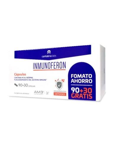 CANTABRIA INMUNOFERON 90 + 30 CAPSULAS Inicio y  - 
