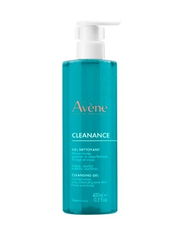 AVENE CLEANANCE GEL LIMPIADOR 400ML Cosmética facial y Cosmética - AVENE