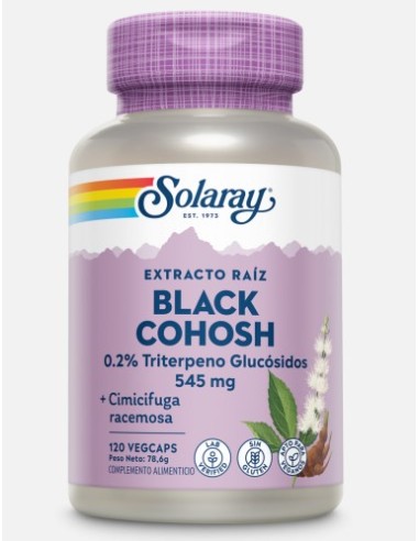 SOLARAY BLACK COHOSH (CIMICIFUGA) 120 VEGCAPS Inicio y  - SOLARAY