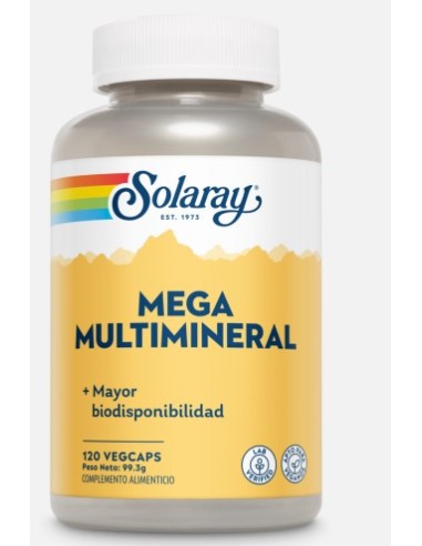 SOLARAY MEGA MULTIMINERAL 120 VEGCAPS Inicio y  - 