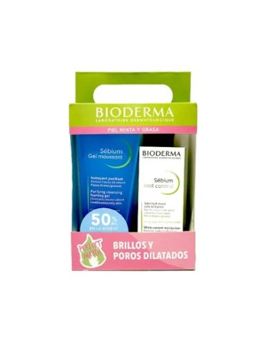 BIODERMA SEBIUM PACK MAT CONTROL 30ML + GEL 200ML Inicio y  - BIODERMA